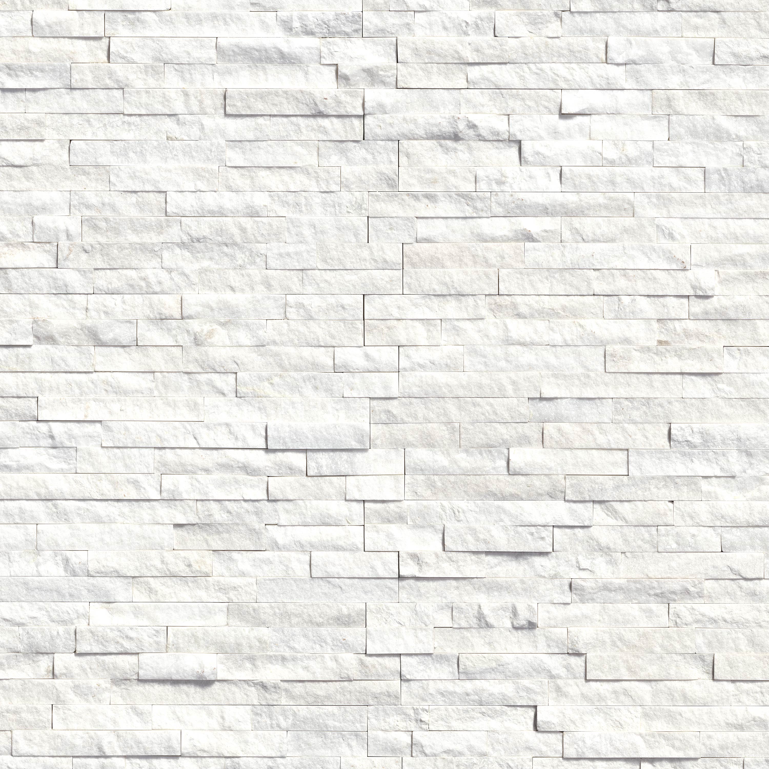 Arctic White Stacked Stone
