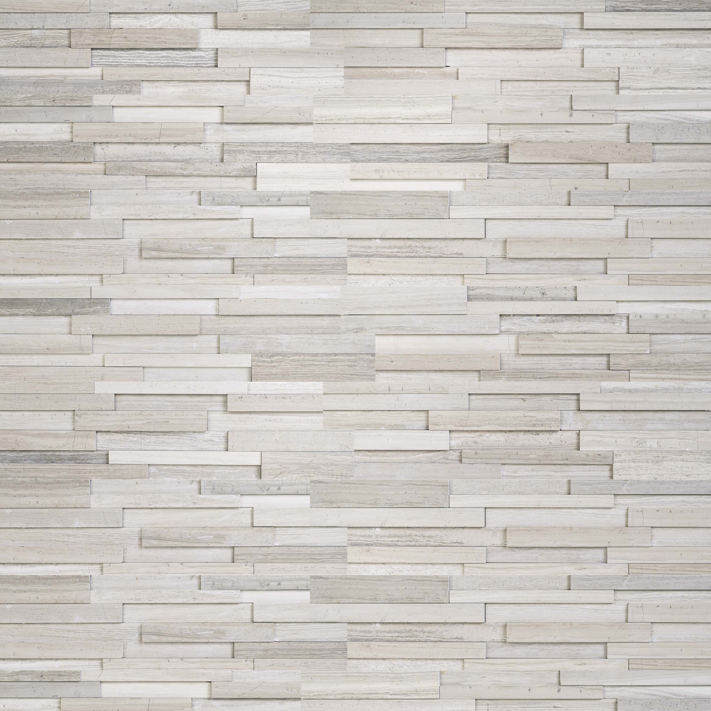 Gray Oak 3d Stacked Stone