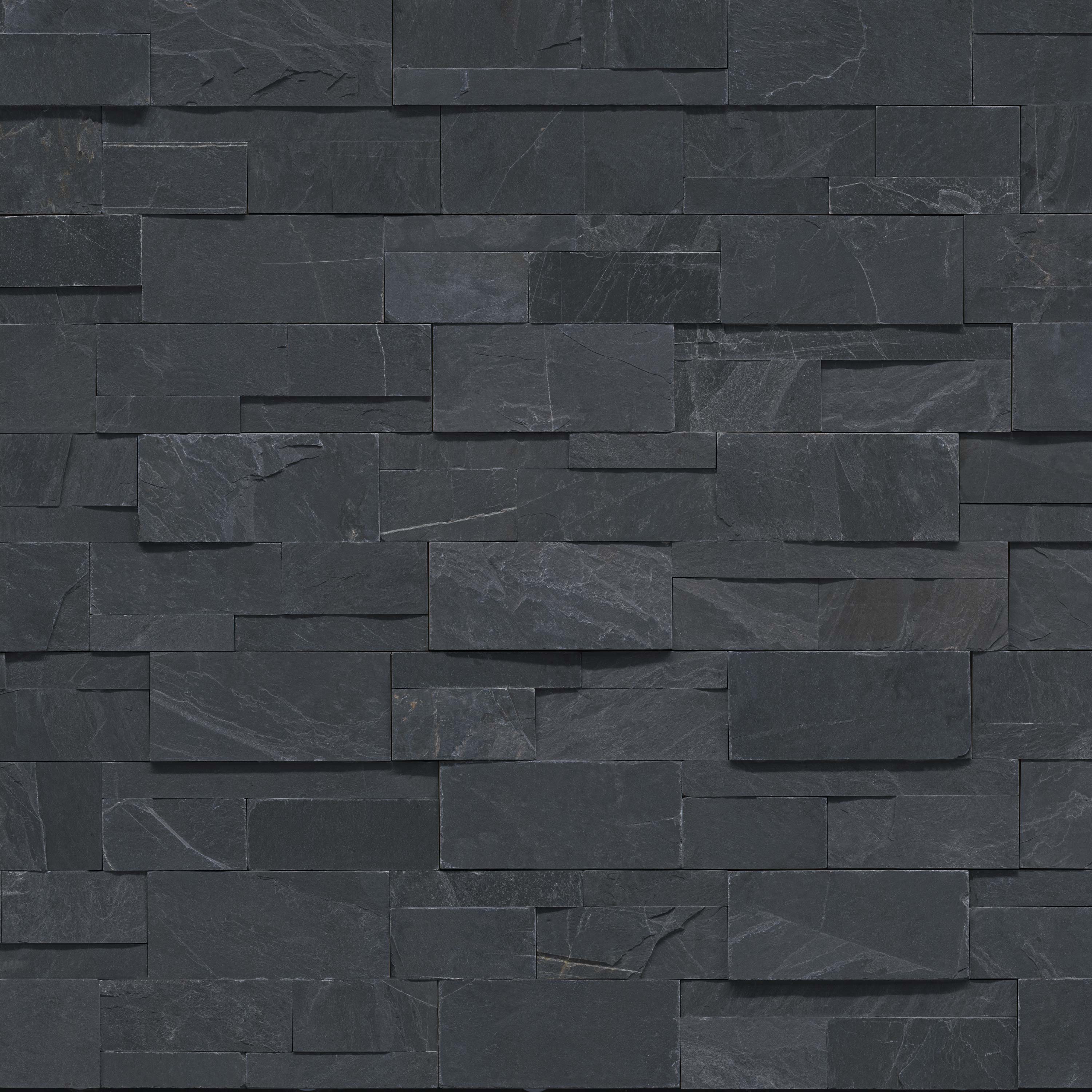 Premium Black XL Stacked Stone