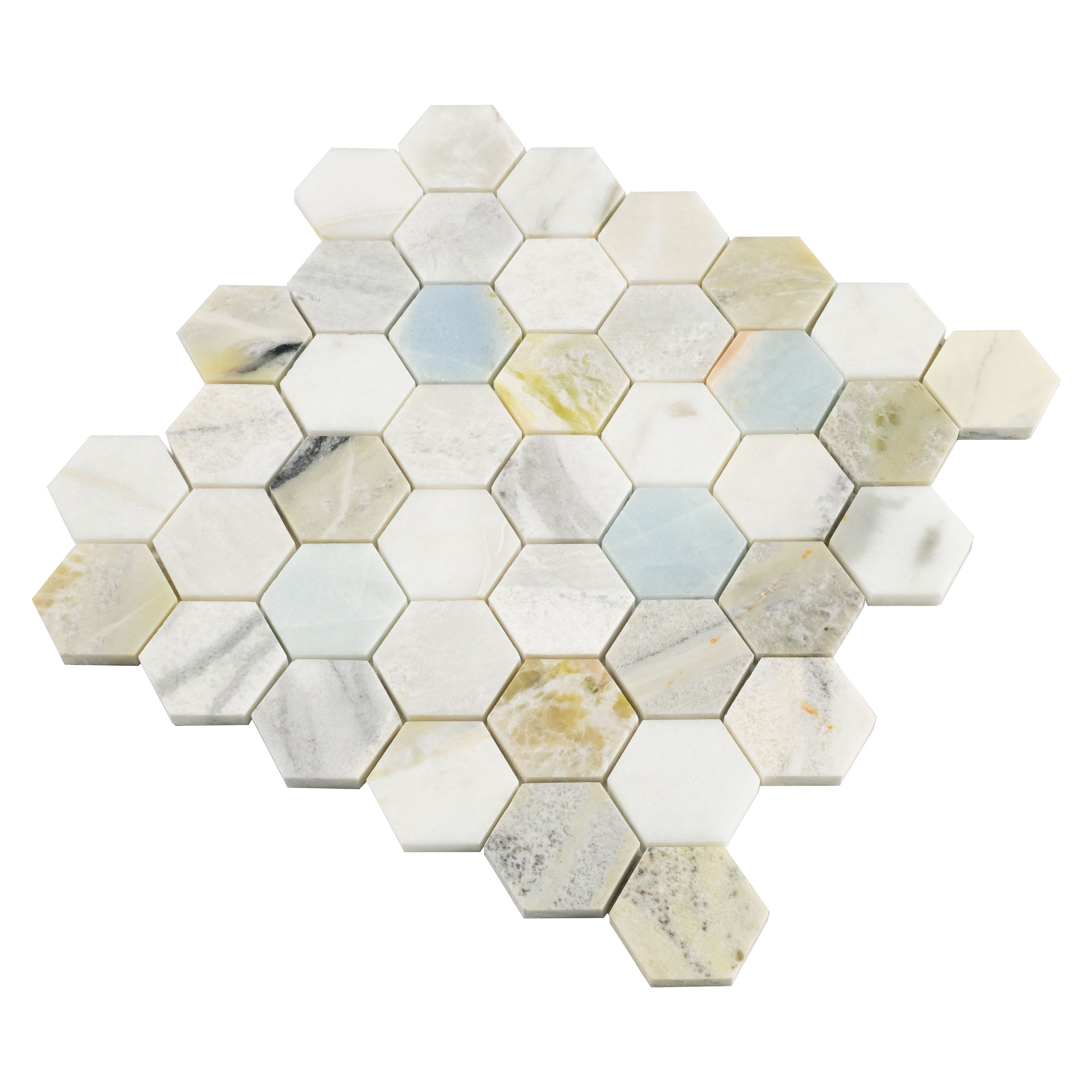 Cloudland 2" Hexagon Polished Tile thumbnail 4