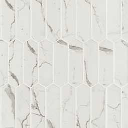 Statuario Celano Picket Glass Tile thumbnail 4
