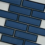 Haiku Sapphire Glass Subway Tile 2x6 thumbnail 2