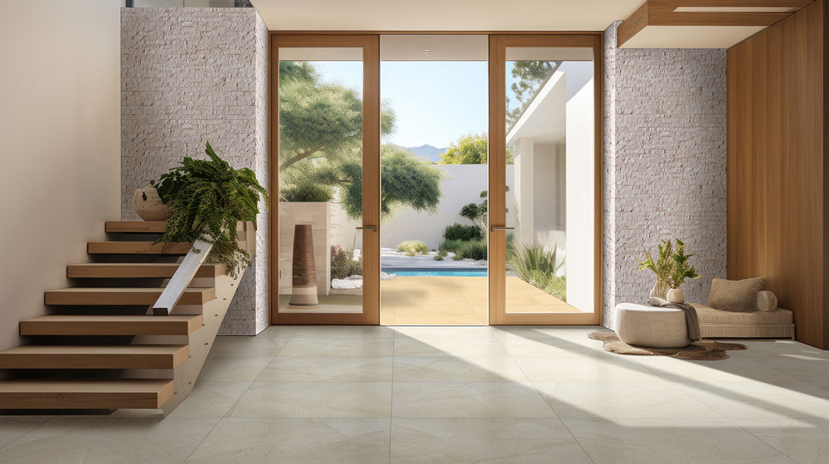 Mayra White Stacked Stone