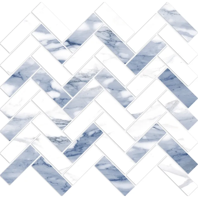 ARYA STATUARIO BLUE HERRINGBONE thumbnail 2