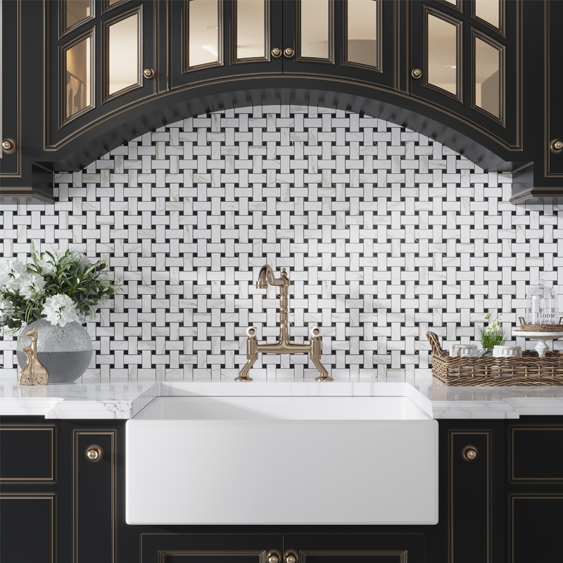 Velanza Oro Basket Weave Mosaic thumbnail 2