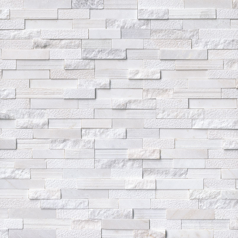Arctic White Multi Finish Stacked Stone
