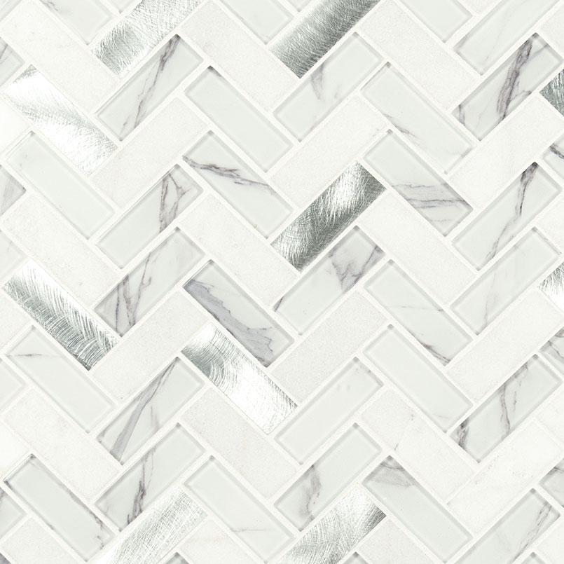 Bytle Bianco Herringbone Tile
