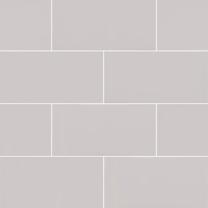 Gray Glossy Beveled Subway Tile 3x6