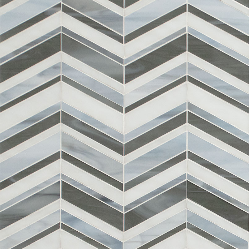 Urban Wave Lapis Glass Tile