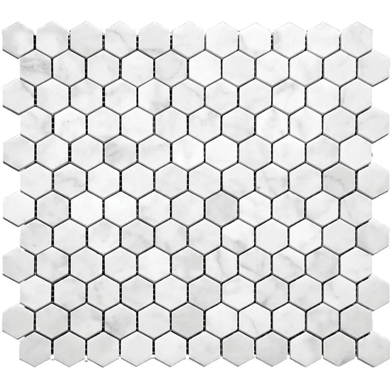 CARRARA HEX 1X1 Honed