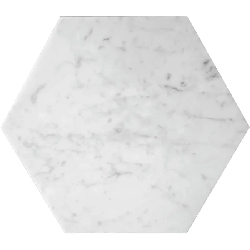 CARRARRA HEX 10X10 Honed