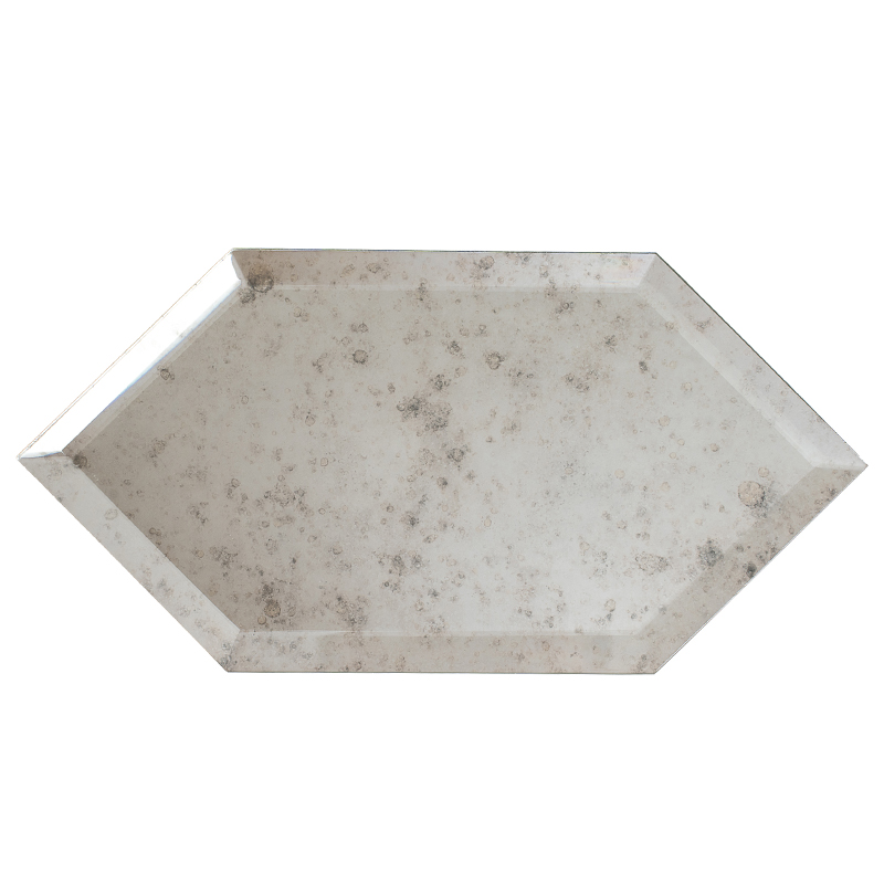 4×8 Beveled Antique Mirror Glass Tile